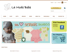 Tablet Screenshot of lamodebebe.com